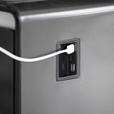 Modern Smart Coffee Table with Built-in Fridge, Bluetooth Speakers, Wireless Charging, Power Socket, W1172P320207