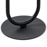 Lantern-shaped Metal End Table, Small Round Side Table, Modern Coffee Drink Cocktail Table, Small W2664P232831