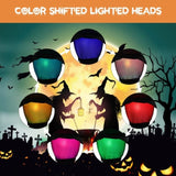 Halloween Black Witches with Change Colors 98970562