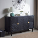 ZUN Accent Storage Cabinet, Modern Accent Buffet Cabinet Adjustable Shelves, Freestanding Sideboard W2729P202567