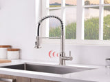 Touchless Kitchen Faucet,Hands Free Automatic Smart Kitchen Faucet Black Smart Kitchen Faucet W1932P156239