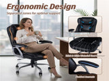Ergonomic Executive Office Chair with Contoured Backrest, Adjustable Height & Recline for Home 49691928