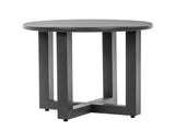 Outdoor Metal Round Table, Weather Resistant Patio End Table Side Table Coffee Bistro Table for 88828378