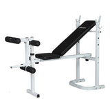 ZUN Weight Bench with Adjustable Workout Bench and Barbell Rack and Leg Developer, Foldable Weight Bench 25252986