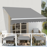 98.4"D x 117"W x 59"H Retractable Awning Grey 79175218