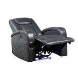 Dark Grey Power Recliner with Bluetooth B062P215429