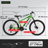 ZUN A2610 26 inch Mountain Bike 21 Speeds, Suspension Fork, Steel Frame Disc-Brake for Men Women Mens W709P172703