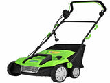 13 Inch 12 Amp Electric Scarifier with Collection Bag and Removable Blades Electric Lawn Dethatcher 90185642