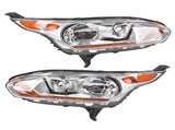 Pair LeftRight Side Chrome Headlight Replacement for Ford Transit Connect 2014-2018 DT1Z13008Q 34436310