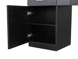 15 PCT E0 Particleboard Pitted Surface 2 Drawers 1 Lock 1 Door 3 Hair Dryer Salon Cabinet BlackSame 93533597