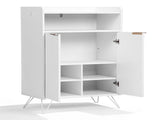 Shoe with grille panel, two doors, open top, and two hooks on the legs particleboard 99916761