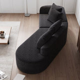 Modern Upholstered Oversized Sectional Sofa, 112-Inch Chenille 4-Seater Extra Deep & Wide Seat W834P323320