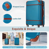 Hardshell Luggage Sets 4 Pieces 20"24"28" Luggages and Cosmetic Case Spinner Suitcase with TSA N732P170218C