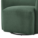Ardena Green Swivel Barrel Chair B050P322596