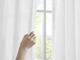 2- Piece 40x102" 300gsm poly linen curtain with 7 pinch pleat per pc B035P482982