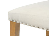 Barstools With rivet decoration set of 2 , wood Frame,fabric Sponge cushion and Upholstered N780P366607N