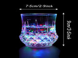2 Packs Flash Light Up Cups Liquid Activated Multicolor LED Glasses Fun Light Up Drinking Shot 53344376