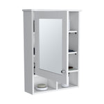 ZUN Vina Medicine Cabinet with Mirror Door 29" High Cabinet Organizer with Three concealed Shelves and B070P234358