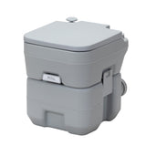 ZUN Portable Toilet With 5.3 Gallon Waste Tank and Carry Bag, Porta Potty for RV Boat Camping, Gray W2181P148123