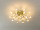 15-Light Chandelier Crystal Ceiling Lamp, 15-Lights Modern Farmhouse Ceiling Ceiling Hanging Light W5008P466522