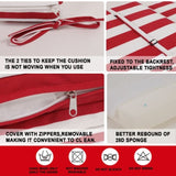 2PCS Set Outdoor Lounge Chair Cushion Replacement Patio Funiture Seat Cushion Chaise Lounge Cushion 86432140