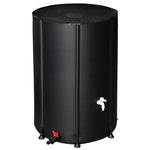 ZUN 100 Gallon Folding Rain Barrel Water Collector Black 34468059