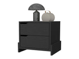 Ralston 2-Drawer Nightstand in Black B062111738