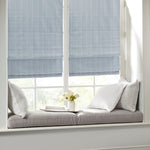 ZUN Basketweave Room Darkening Cordless Roman Shade B035129725