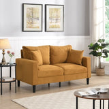 57 " High Resilience Loveseat Sofa, Wooden Frame 2 Seat Sofa, Comfy , Small Space Saving Modern W2297P264494