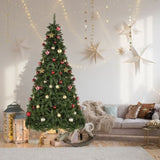 7.5ft Automatic Structure PVC Material 600 Lights Warm Color 8 Modes 1200 Branches Christmas 92326934