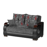 PrimeNest Urbanova Collection Upholstered Convertible Loveseat with Storage, Gray B030P282384