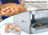 4 Compartment Chicken Nesting Boxes, Metal Nesting Boxes Wall Mount Chicken Egg Laying Box for W1422P292939