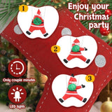 4.9 FT Lighted Christmas Inflatable Decoration, Inflatable Hanging Santa Claus with Gift Bag, Funny 29820993