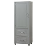 ZUN Tall Bathroom Storage Cabinet, Freestanding Storage Cabinet with Two Drawers and Adjustable Shelf, 62533533