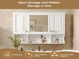 35'' x 28'' Wall Mounted Bathroom Medicine, Modern Bathroom Wall with Mirror, Mirror 91757062