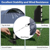 10 X 10 FT Gray Pop up Tent with Wheeled Bag and 1 Sidewall 09507160