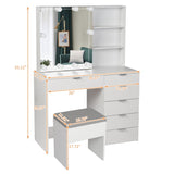 Particleboard Triamine Veneer 6 Pumps 2 Shelves Mirror Cabinet 3 Tone Light 10366103