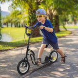 12-inch children's scooter with adjustable height. - Black 09725777