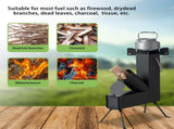 9.44"D x 17"W x 22"H camping rocket stove 05736482