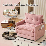 UNITED WE WIN Swivel Barrel Chair - Mid Century Modern Chair, Thick Padded Arm Chair with Solid W1568P290091