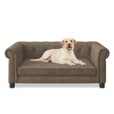 Elegant rectangular pet bed for small and medium-sized dogs, durable elevated dog sofa bed, W487P271483