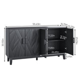 Modern style buffet cabinet, Storage side cabinet buffet cabinet, Medieval modern multifunctional W1706P235656