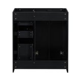 30'' Bathroom without Sink,Solid Wood Frame Bathroom Storage Cabinet Only, Freestanding WF316212AAB