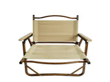 Comfy Foldable Portable Chair with Armrests Aluminium Frame, Travel Kermit Chair Easy to Fold W495107783