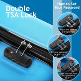 Curved Vertical Stripe 3-in-1 Trolley Case - Royal Blue 53824711