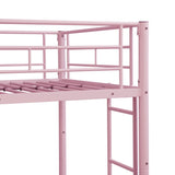 METAL BUNK BED PINK Twin Over Twin W311P201415