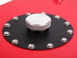 15 Gallon 60L Universal Top Feed Aluminum Fuel Tank Oil Level Sensor Red 38484204