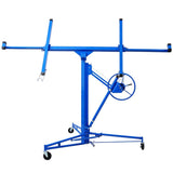 ZUN Drywall Panel hoist Drywall Lift Rolling Panel Hoist Jack Lifter 16ft blue color W465141084