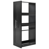 K&K Kitchen Island with Drop Leaf, Kitchen Storage Cart with 3 Tier Pull Out Cabinet Organizer, WF531421AAB