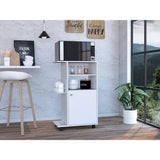 Columba Kitchen Cart, Single Door Cabinet, Four Caster B128P148690
